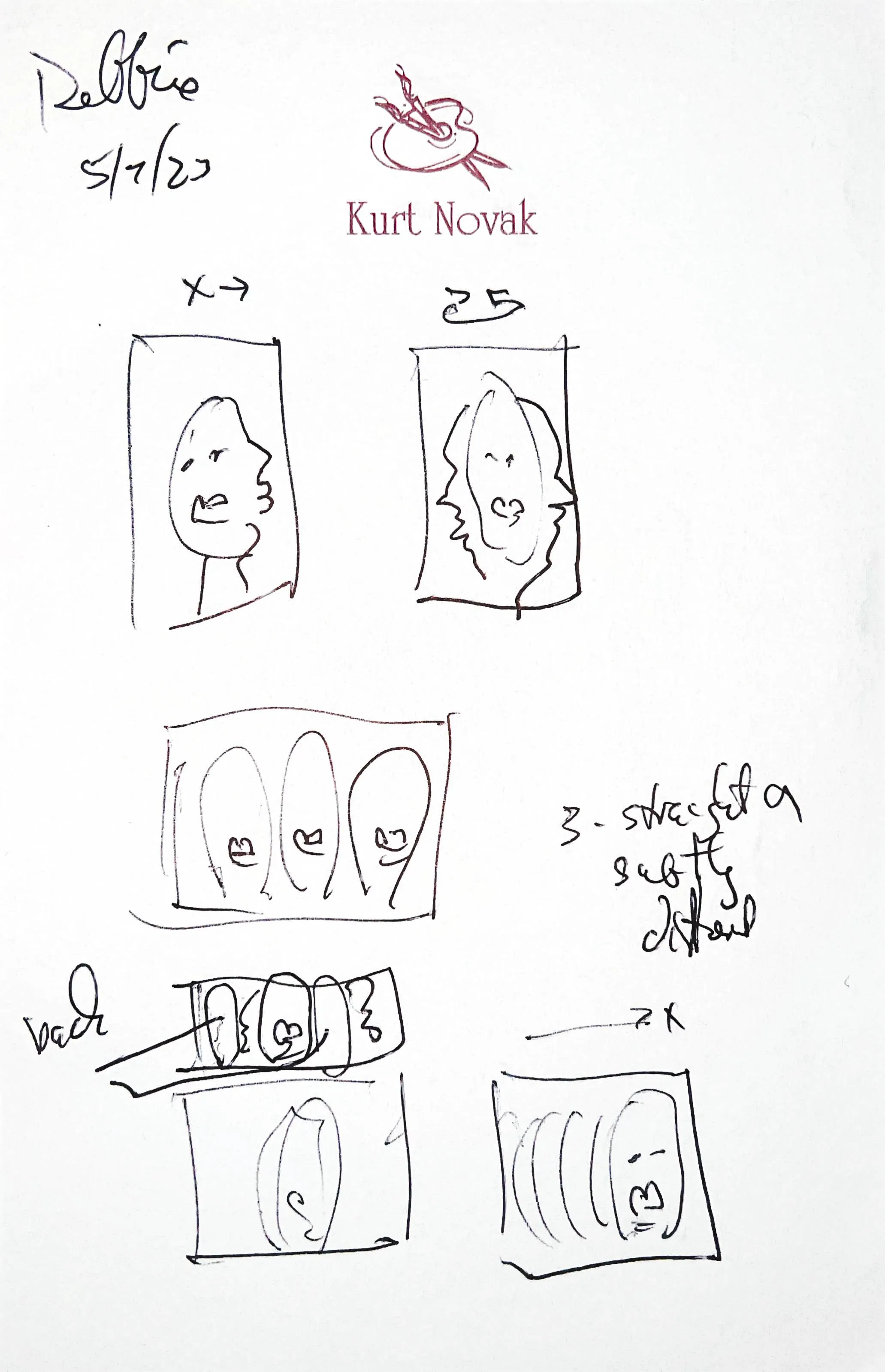 Working sketch 2 for a scan session