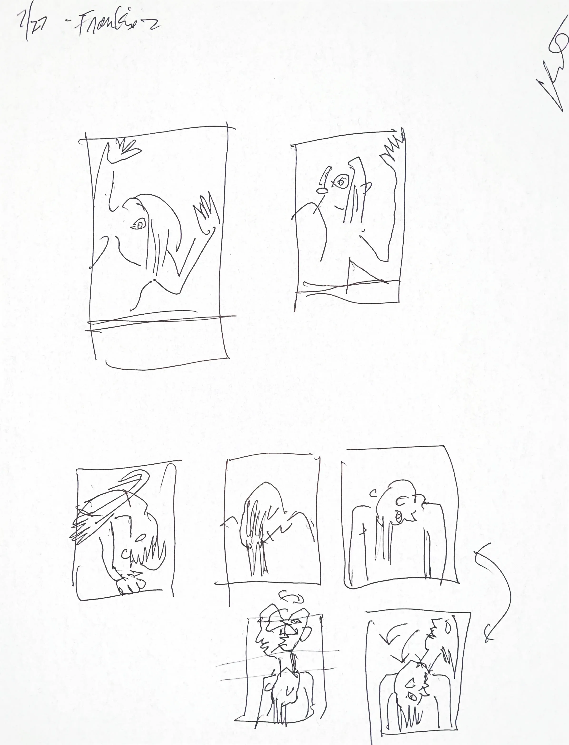 Working sketch 3 for a scan session